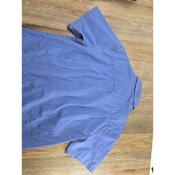 BoozeLeLe 1950s Atomic Rocket Western Button-Down Shirt Mens Medium Blue - Picture 10 of 10